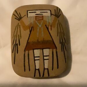 Authentic Navajo Art Sandpainting Box By LaVerne Smith